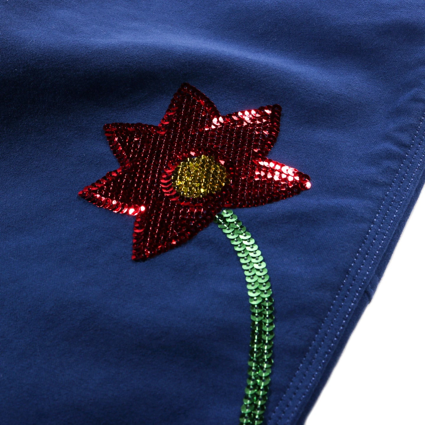 SKY HIGH FARM WORKWEAR SEQUIN EMBROIDERED FLOWERS WORKWEAR DOUBLE KNEE PANTS BLUE 6 SKY HIGH FARM WORKWEAR SEQUIN EMBROIDERED FLOWERS WORKWEAR DOUBLE KNEE PANTS BLUE - Image 6