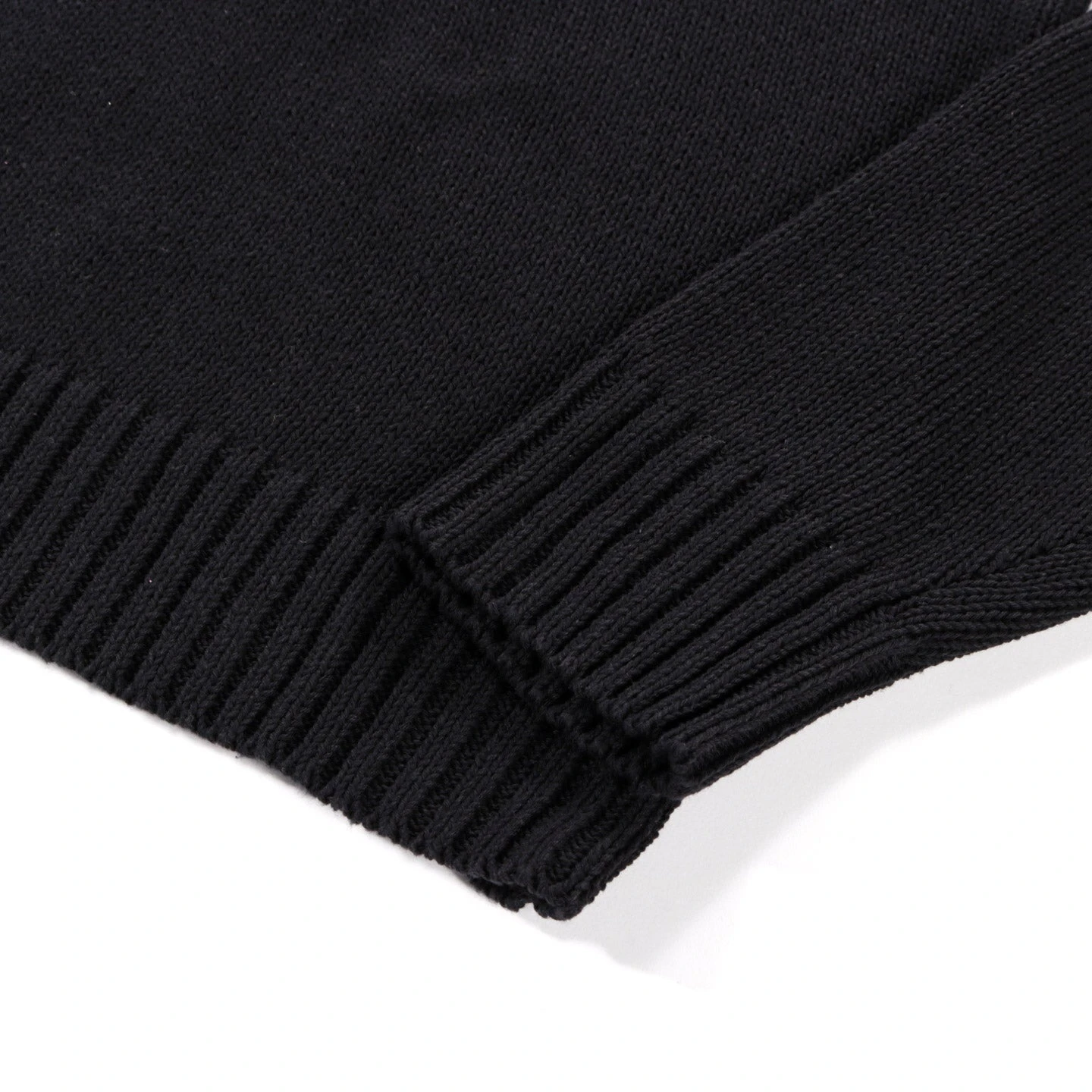 SKY HIGH FARM WORKWEAR RECYCLED COTTON INTARSIA SWEATER BLACK 5 SKY HIGH FARM WORKWEAR RECYCLED COTTON INTARSIA SWEATER BLACK - Image 5