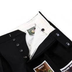 SKY HIGH FARM WORKWEAR DENIM TEARS PRINT SUIT PANTS BLACK -N.HOOLYWOOD Shop shf17 2f306ce9 3c77 4f39 a64b 9fd65033cea6