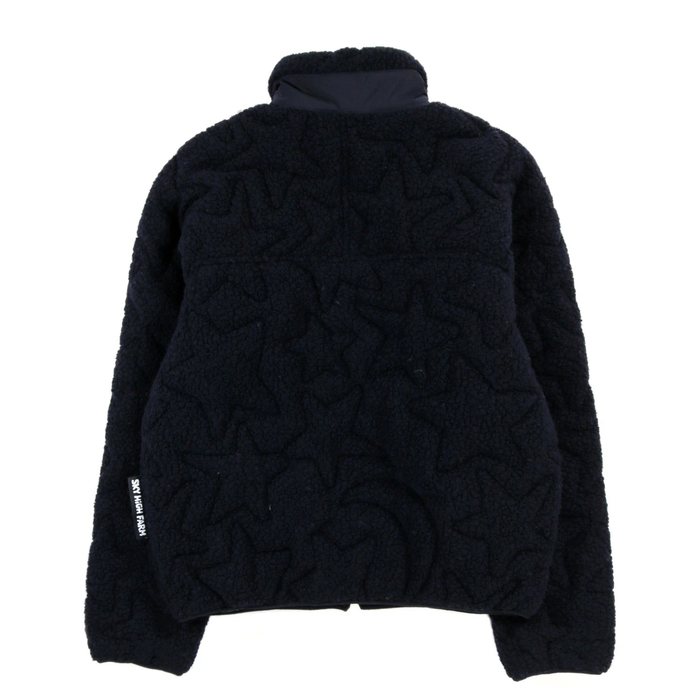 SKY HIGH FARM WORKWEAR QUILTED FLEECE ZIP JACKET NAVY 3 SKY HIGH FARM WORKWEAR QUILTED FLEECE ZIP JACKET NAVY - Image 3