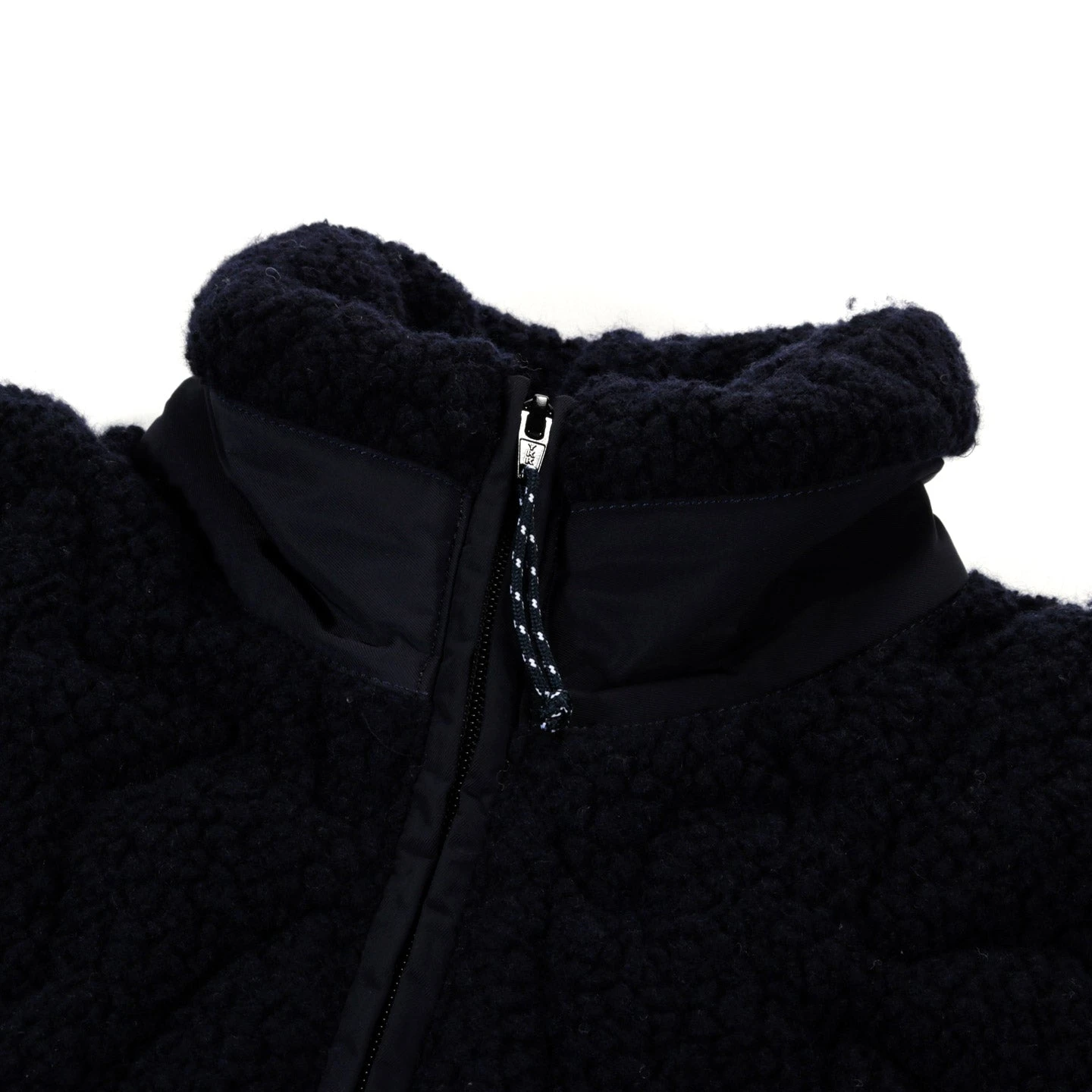 SKY HIGH FARM WORKWEAR QUILTED FLEECE ZIP JACKET NAVY 4 SKY HIGH FARM WORKWEAR QUILTED FLEECE ZIP JACKET NAVY - Image 4