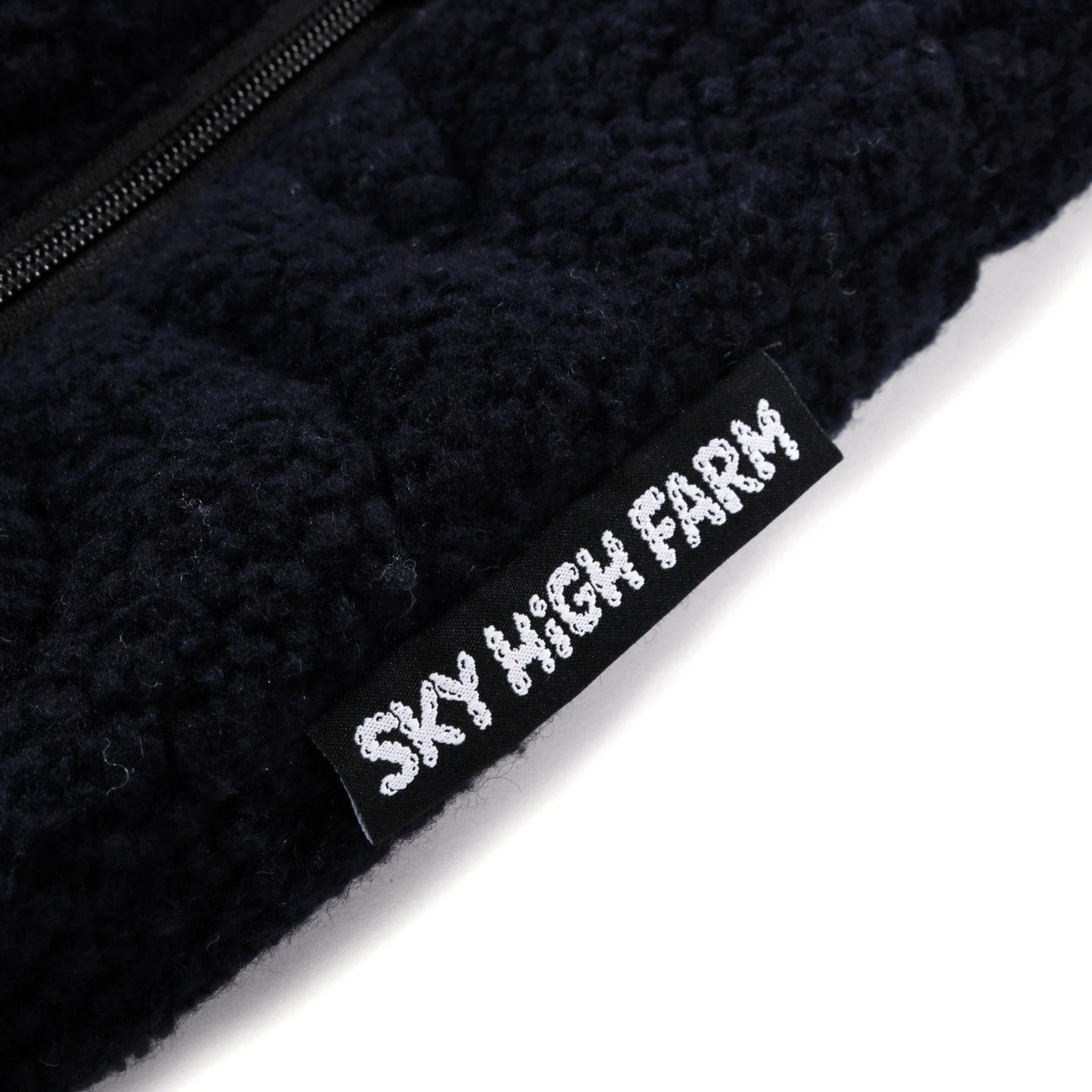 SKY HIGH FARM WORKWEAR QUILTED FLEECE ZIP JACKET NAVY 6 SKY HIGH FARM WORKWEAR QUILTED FLEECE ZIP JACKET NAVY - Image 6