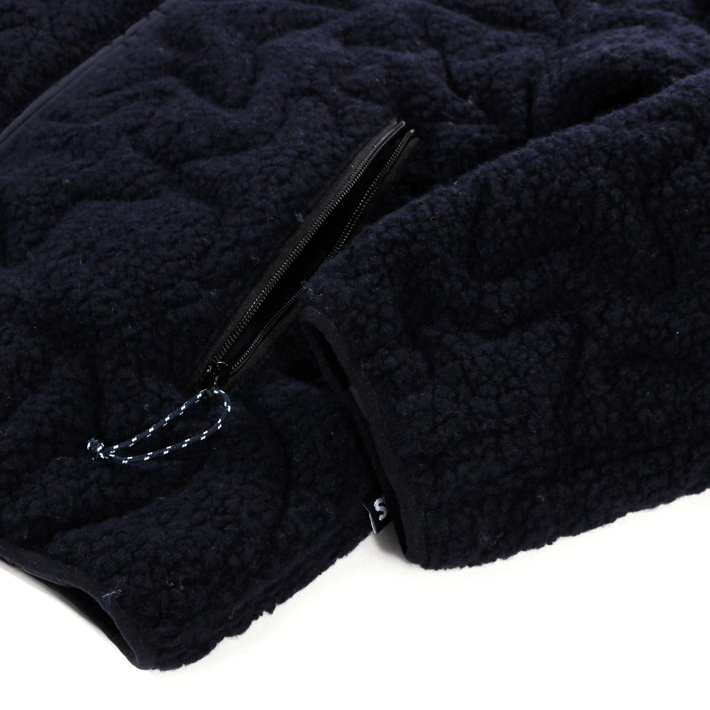 SKY HIGH FARM WORKWEAR QUILTED FLEECE ZIP JACKET NAVY 7 SKY HIGH FARM WORKWEAR QUILTED FLEECE ZIP JACKET NAVY - Image 7