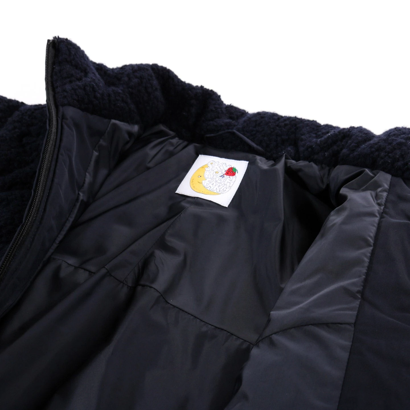 SKY HIGH FARM WORKWEAR QUILTED FLEECE ZIP JACKET NAVY 8 SKY HIGH FARM WORKWEAR QUILTED FLEECE ZIP JACKET NAVY - Image 8