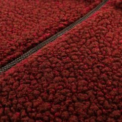 S.K. MANOR HILL HALF-ZIP FLEECE BROWN WOOL PILE MAGENTA SPECKLES -N.HOOLYWOOD Shop sk29