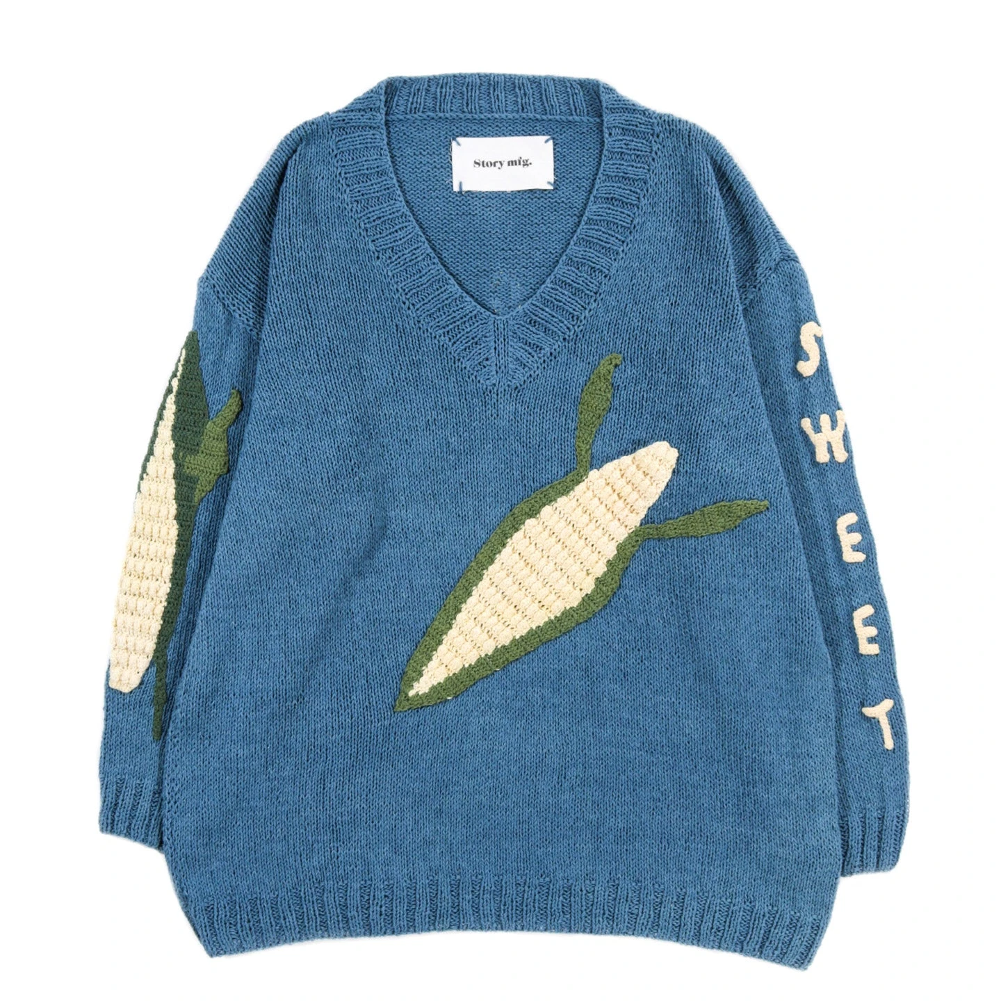 STORY MFG. KEEPING JUMPER BLUE CORN 1 STORY MFG. KEEPING JUMPER BLUE CORN