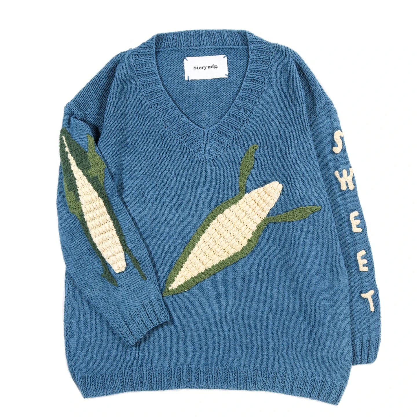 STORY MFG. KEEPING JUMPER BLUE CORN 2 STORY MFG. KEEPING JUMPER BLUE CORN - Image 2