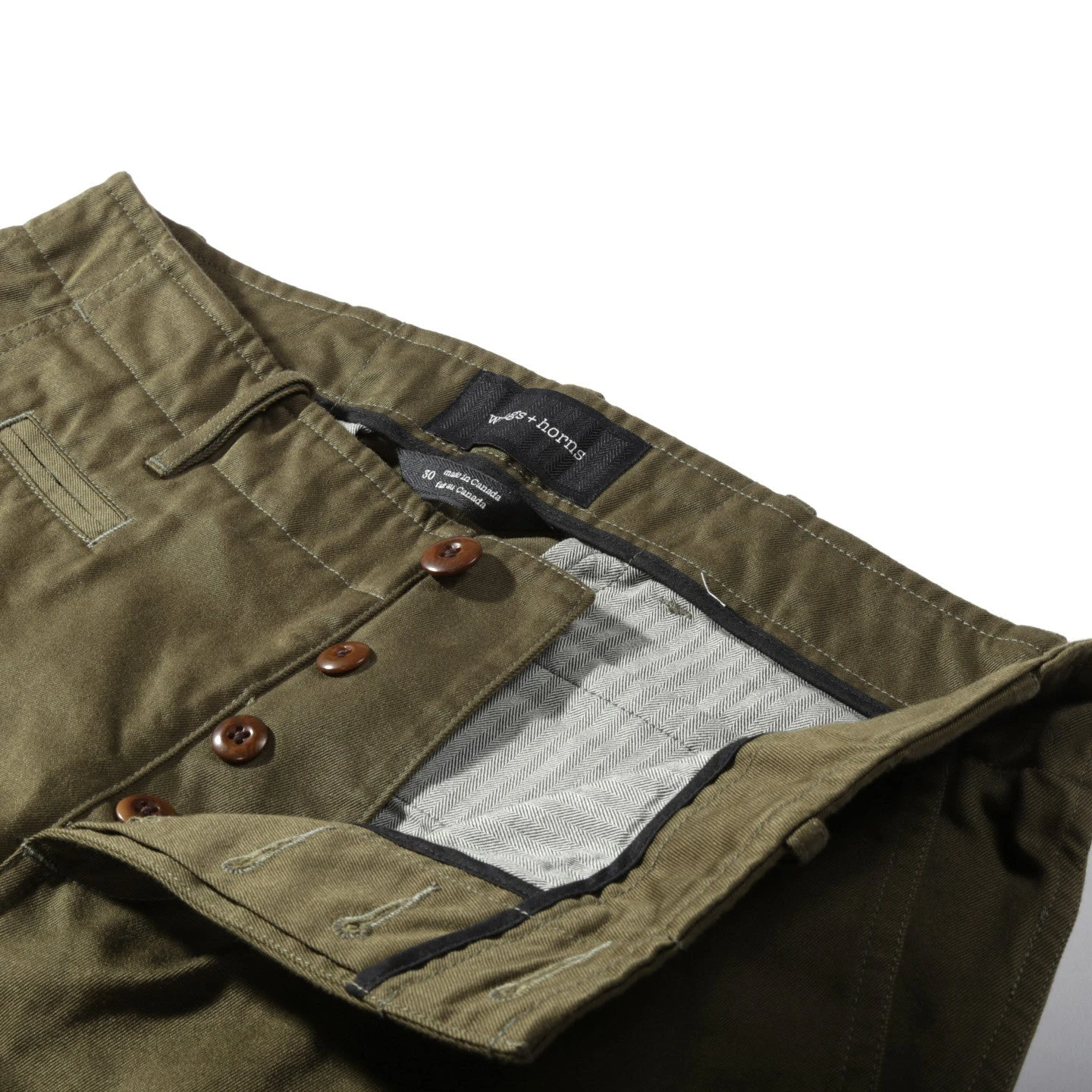 WINGS + HORNS WESTPOINT CHINO OLIVE 4 WINGS + HORNS WESTPOINT CHINO OLIVE - Image 4