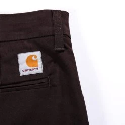 CARHARTT WIP SID PANT 'LAMAR' STRETCH TWILL TOBACCO -N.HOOLYWOOD Shop wid28