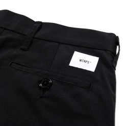 WTAPS CREASE TROUSERS BLACK POLY COTTON TWILL -N.HOOLYWOOD Shop wt38