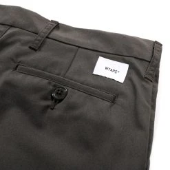 WTAPS CREASE TROUSERS OLIVE DRAB POLY COTTON TWILL -N.HOOLYWOOD Shop wt44