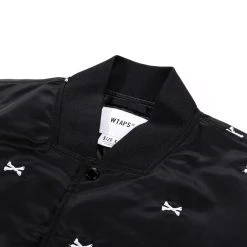 WTAPS TEAM JACKET BLACK NYLON EMB CROSSBONES -N.HOOLYWOOD Shop wtd13 ab20fb35 8d79 41ff a4b2 031416d4ecb1