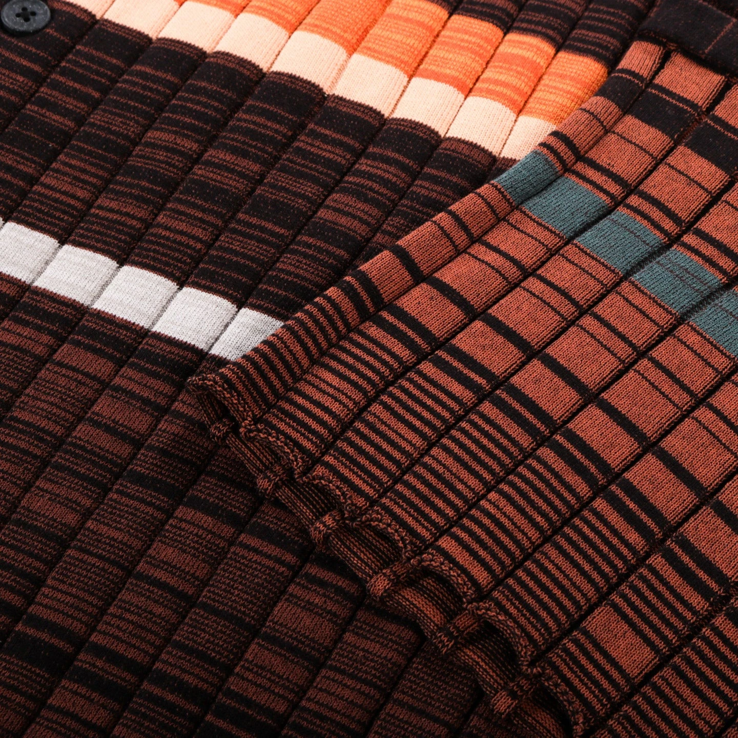 WASTE YARN PROJECT BIG RIBS LUKA SHIRT DARK MELANGE STRIPES - L (A) 5 WASTE YARN PROJECT BIG RIBS LUKA SHIRT DARK MELANGE STRIPES - L (A) - Image 5