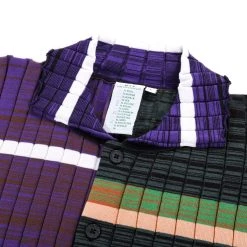 WASTE YARN PROJECT BIG RIBS LUKA SHIRT DARK MELANGE STRIPES - L (B) 11 WASTE YARN PROJECT BIG RIBS LUKA SHIRT DARK MELANGE STRIPES - L (B) -N.HOOLYWOOD Shop wyp108