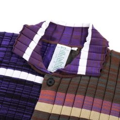 WASTE YARN PROJECT BIG RIBS LUKA SHIRT DARK MELANGE STRIPES - S (B) -N.HOOLYWOOD Shop wyp11