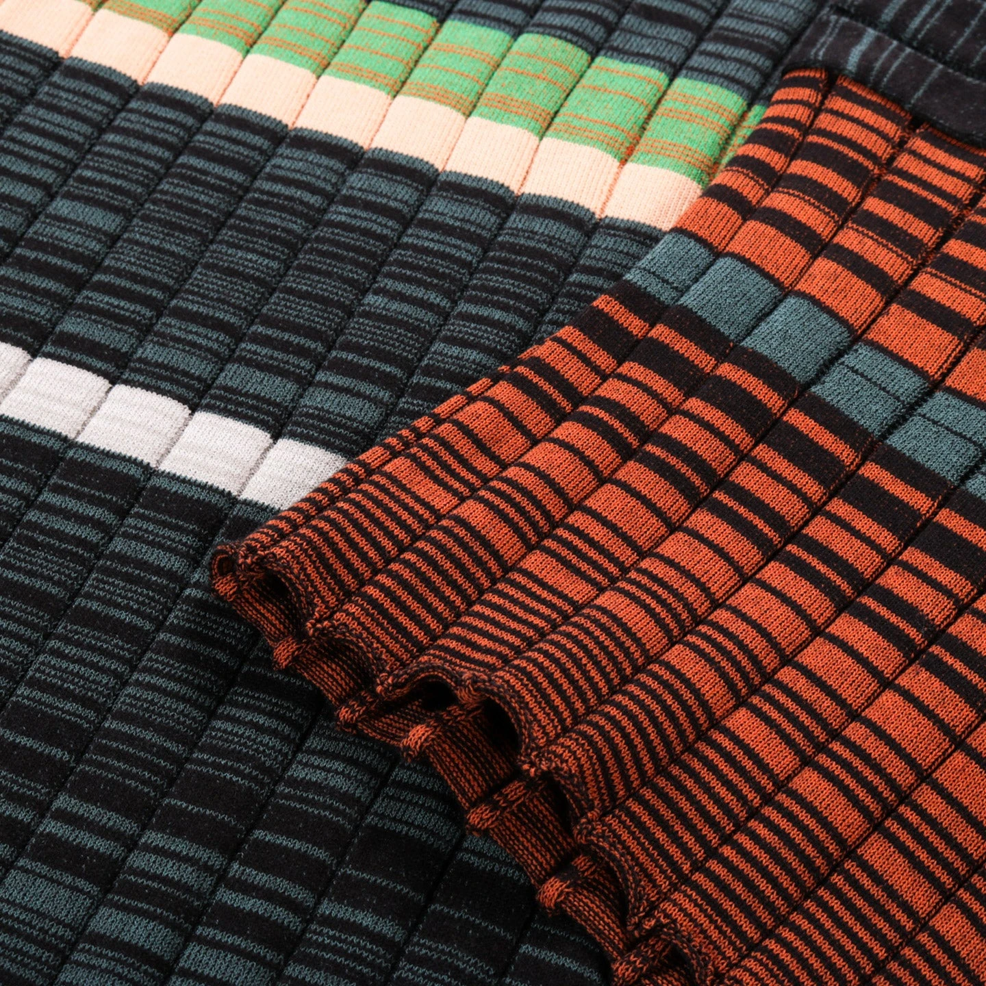 WASTE YARN PROJECT BIG RIBS LUKA SHIRT DARK MELANGE STRIPES - L (B) 5 WASTE YARN PROJECT BIG RIBS LUKA SHIRT DARK MELANGE STRIPES - L (B) - Image 5