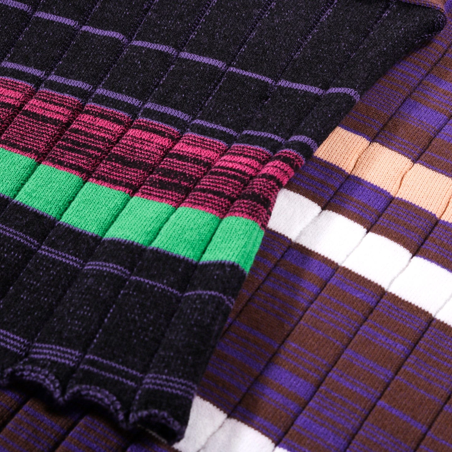 WASTE YARN PROJECT BIG RIBS LUKA SHIRT DARK MELANGE STRIPES - L (B) 6 WASTE YARN PROJECT BIG RIBS LUKA SHIRT DARK MELANGE STRIPES - L (B) - Image 6