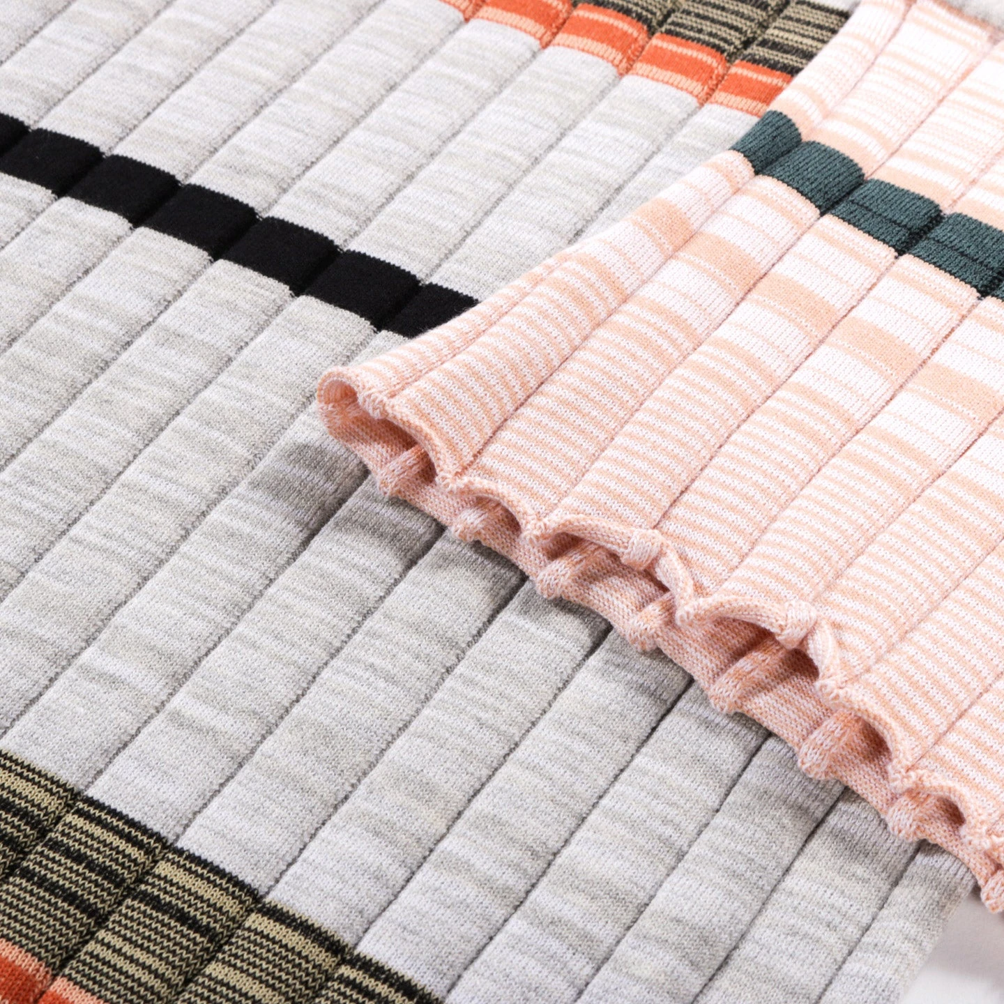 WASTE YARN PROJECT BIG RIBS LUKA SHIRT LIGHT MELANGE STRIPES - L (A) 5 WASTE YARN PROJECT BIG RIBS LUKA SHIRT LIGHT MELANGE STRIPES - L (A) - Image 5