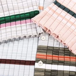 WASTE YARN PROJECT BIG RIBS LUKA SHIRT LIGHT MELANGE STRIPES - L (A) 15 WASTE YARN PROJECT BIG RIBS LUKA SHIRT LIGHT MELANGE STRIPES - L (A) -N.HOOLYWOOD Shop wyp128