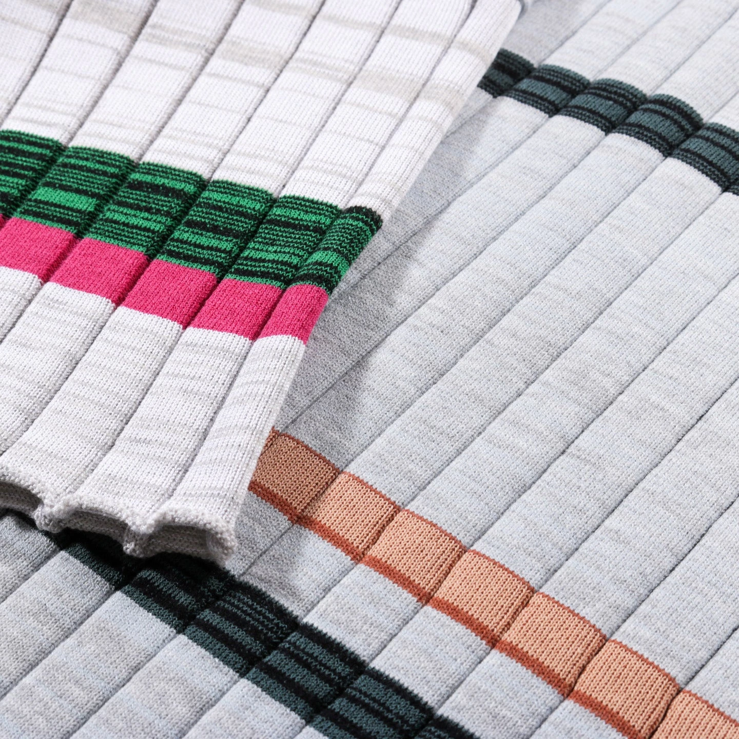 WASTE YARN PROJECT BIG RIBS LUKA SHIRT LIGHT MELANGE STRIPES - L (B) 6 WASTE YARN PROJECT BIG RIBS LUKA SHIRT LIGHT MELANGE STRIPES - L (B) - Image 6