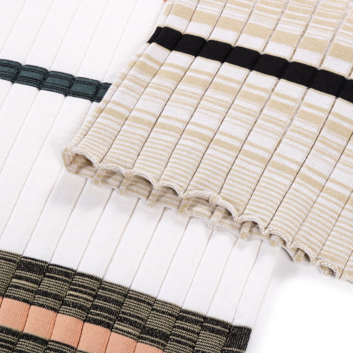 WASTE YARN PROJECT BIG RIBS LUKA SHIRT LIGHT MELANGE STRIPES - L (C) 5 WASTE YARN PROJECT BIG RIBS LUKA SHIRT LIGHT MELANGE STRIPES - L (C) - Image 5