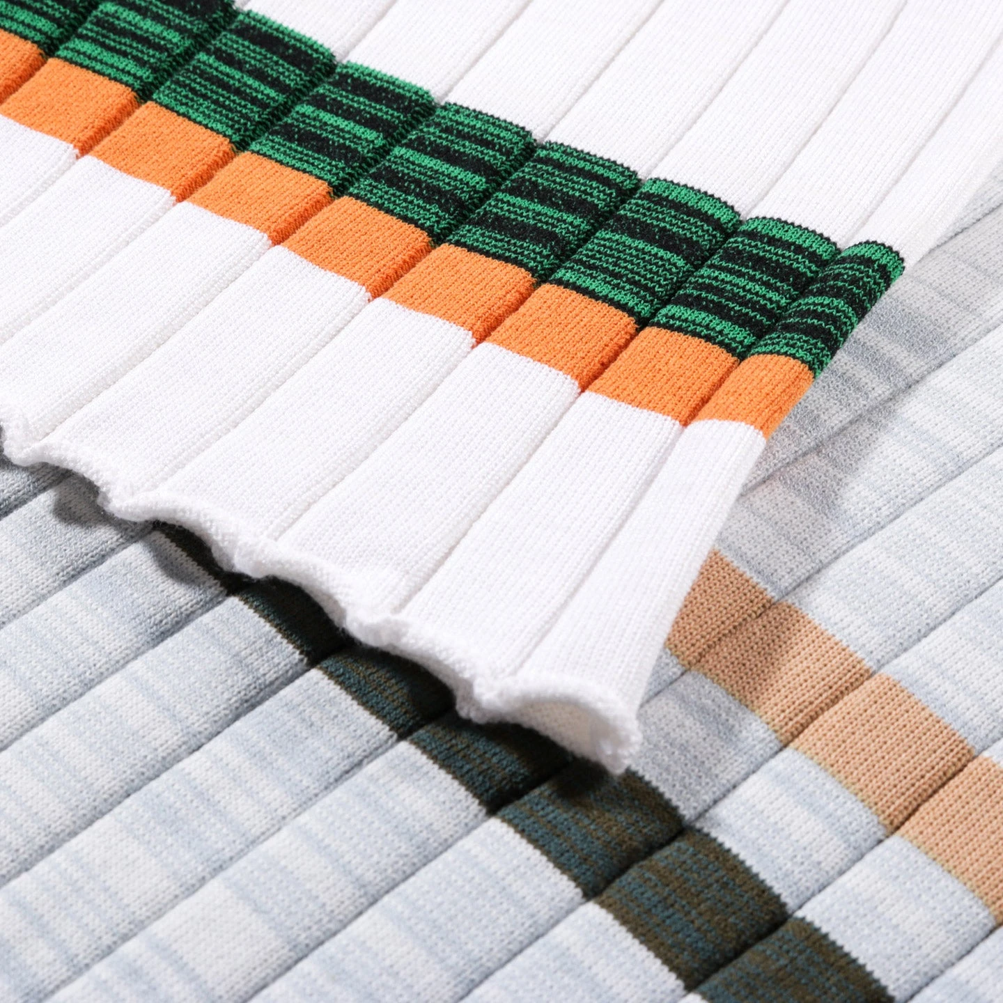 WASTE YARN PROJECT BIG RIBS LUKA SHIRT LIGHT MELANGE STRIPES - L (C) 6 WASTE YARN PROJECT BIG RIBS LUKA SHIRT LIGHT MELANGE STRIPES - L (C) - Image 6