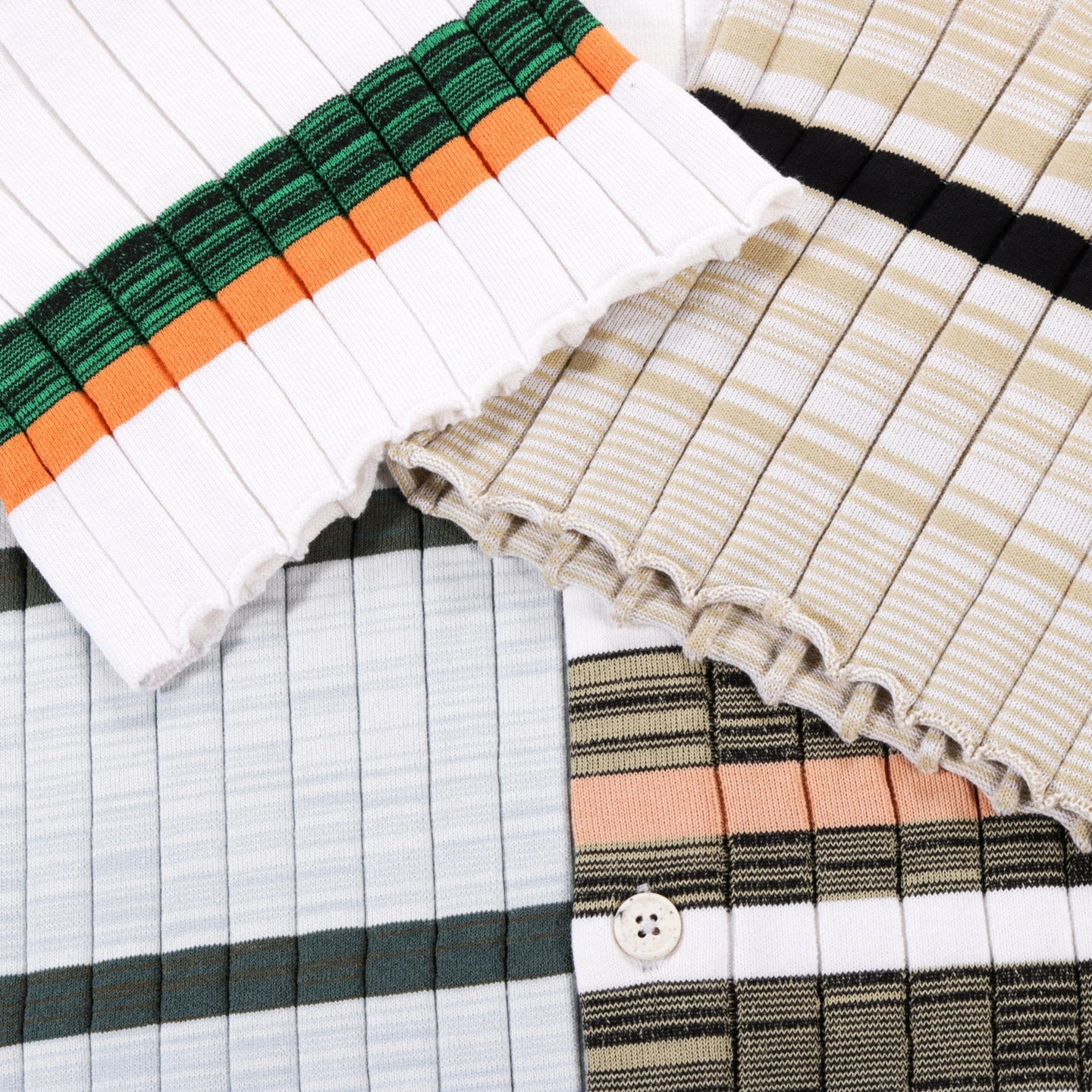 WASTE YARN PROJECT BIG RIBS LUKA SHIRT LIGHT MELANGE STRIPES - L (C) 7 WASTE YARN PROJECT BIG RIBS LUKA SHIRT LIGHT MELANGE STRIPES - L (C) - Image 7