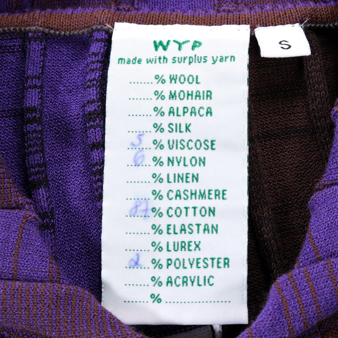 WASTE YARN PROJECT BIG RIBS LUKA SHIRT DARK MELANGE STRIPES - S (C) 8 WASTE YARN PROJECT BIG RIBS LUKA SHIRT DARK MELANGE STRIPES - S (C) - Image 8