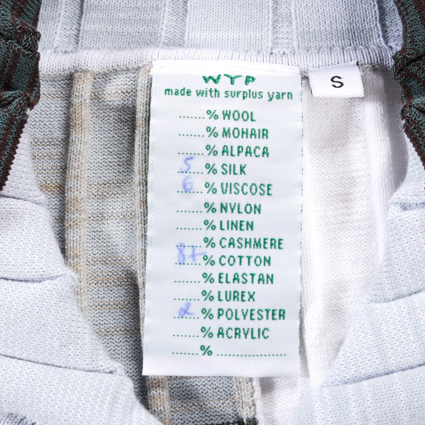 WASTE YARN PROJECT BIG RIBS LUKA SHIRT LIGHT MELANGE STRIPES - S (A) 8 WASTE YARN PROJECT BIG RIBS LUKA SHIRT LIGHT MELANGE STRIPES - S (A) - Image 8