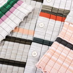 WASTE YARN PROJECT BIG RIBS LUKA SHIRT LIGHT MELANGE STRIPES - S (B) 15 WASTE YARN PROJECT BIG RIBS LUKA SHIRT LIGHT MELANGE STRIPES - S (B) -N.HOOLYWOOD Shop wyp40