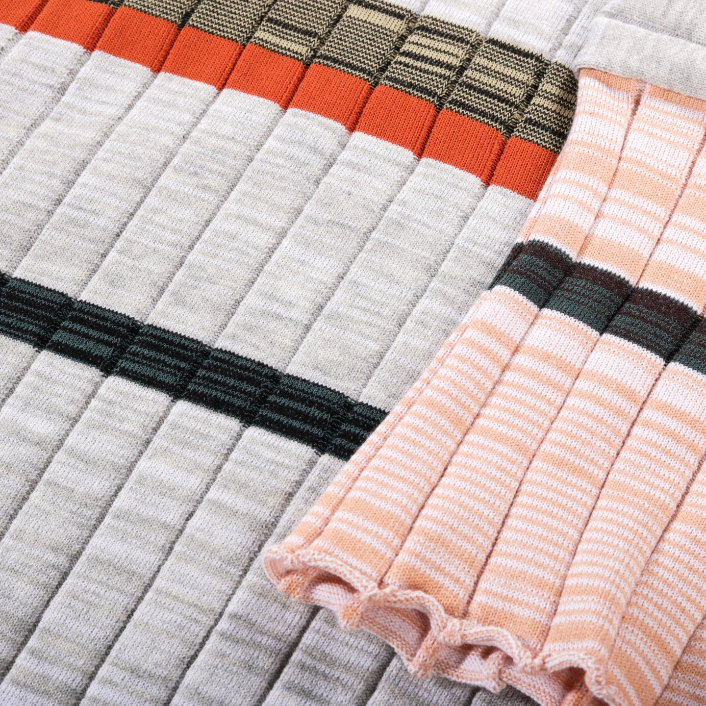 WASTE YARN PROJECT BIG RIBS LUKA SHIRT LIGHT MELANGE STRIPES - S (C) 5 WASTE YARN PROJECT BIG RIBS LUKA SHIRT LIGHT MELANGE STRIPES - S (C) - Image 5