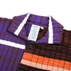 WASTE YARN PROJECT BIG RIBS LUKA SHIRT DARK MELANGE STRIPES - M (A) 11 WASTE YARN PROJECT BIG RIBS LUKA SHIRT DARK MELANGE STRIPES - M (A) -N.HOOLYWOOD Shop wyp52