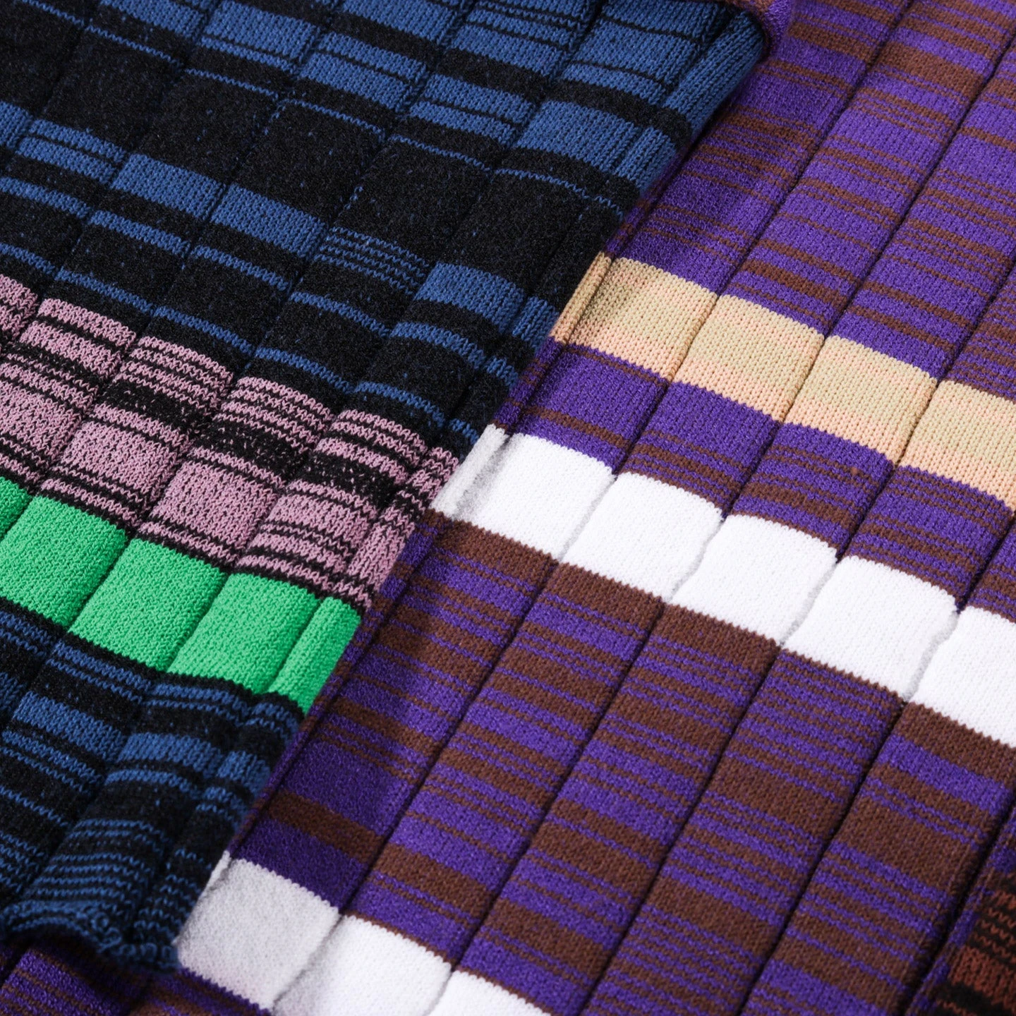 WASTE YARN PROJECT BIG RIBS LUKA SHIRT DARK MELANGE STRIPES - M (A) 6 WASTE YARN PROJECT BIG RIBS LUKA SHIRT DARK MELANGE STRIPES - M (A) - Image 6