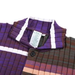 WASTE YARN PROJECT BIG RIBS LUKA SHIRT DARK MELANGE STRIPES - M (B) -N.HOOLYWOOD Shop wyp60