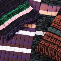 WASTE YARN PROJECT BIG RIBS LUKA SHIRT DARK MELANGE STRIPES - S (A) 15 WASTE YARN PROJECT BIG RIBS LUKA SHIRT DARK MELANGE STRIPES - S (A) -N.HOOLYWOOD Shop wyp7