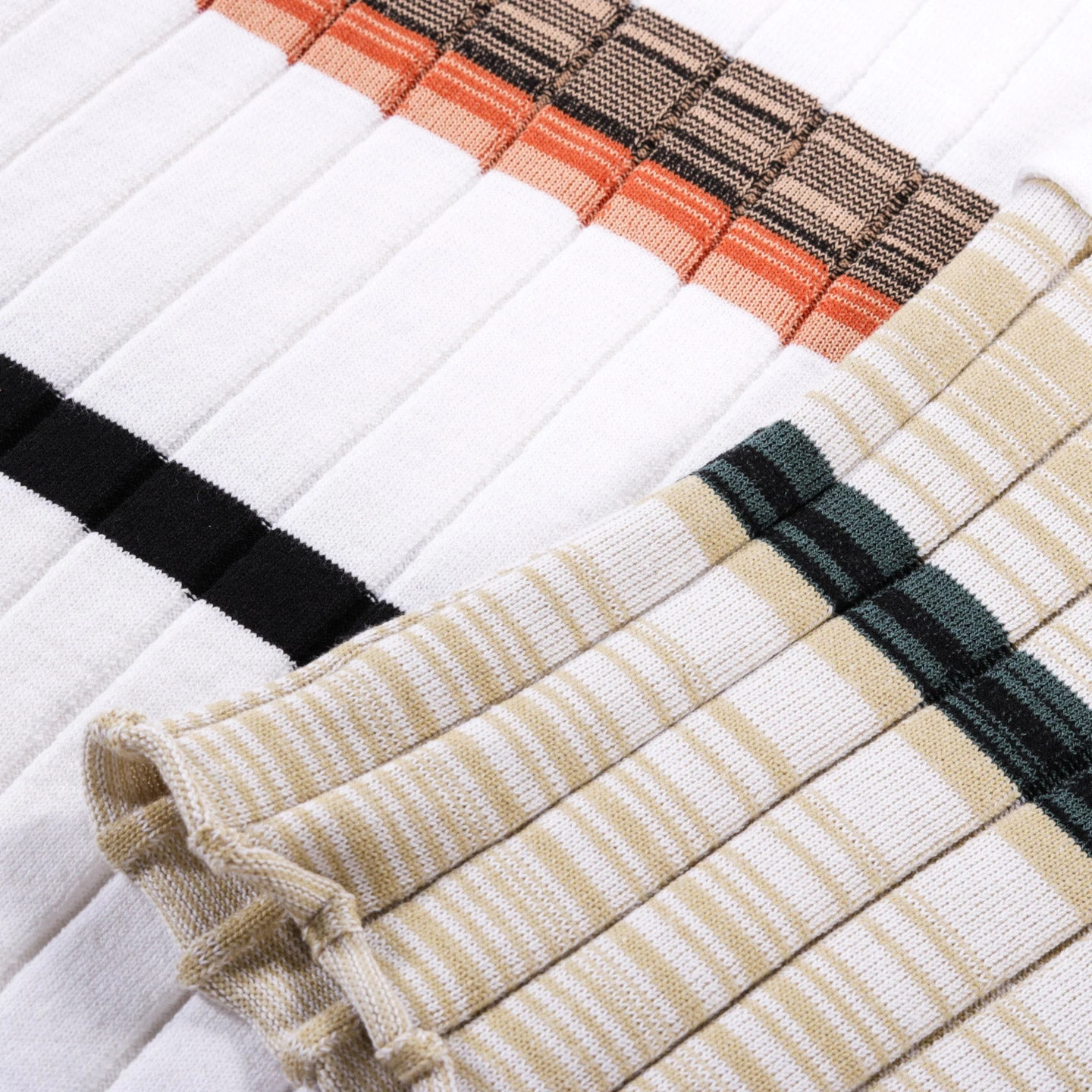 WASTE YARN PROJECT BIG RIBS LUKA SHIRT LIGHT MELANGE STRIPES - M (A) 5 WASTE YARN PROJECT BIG RIBS LUKA SHIRT LIGHT MELANGE STRIPES - M (A) - Image 5