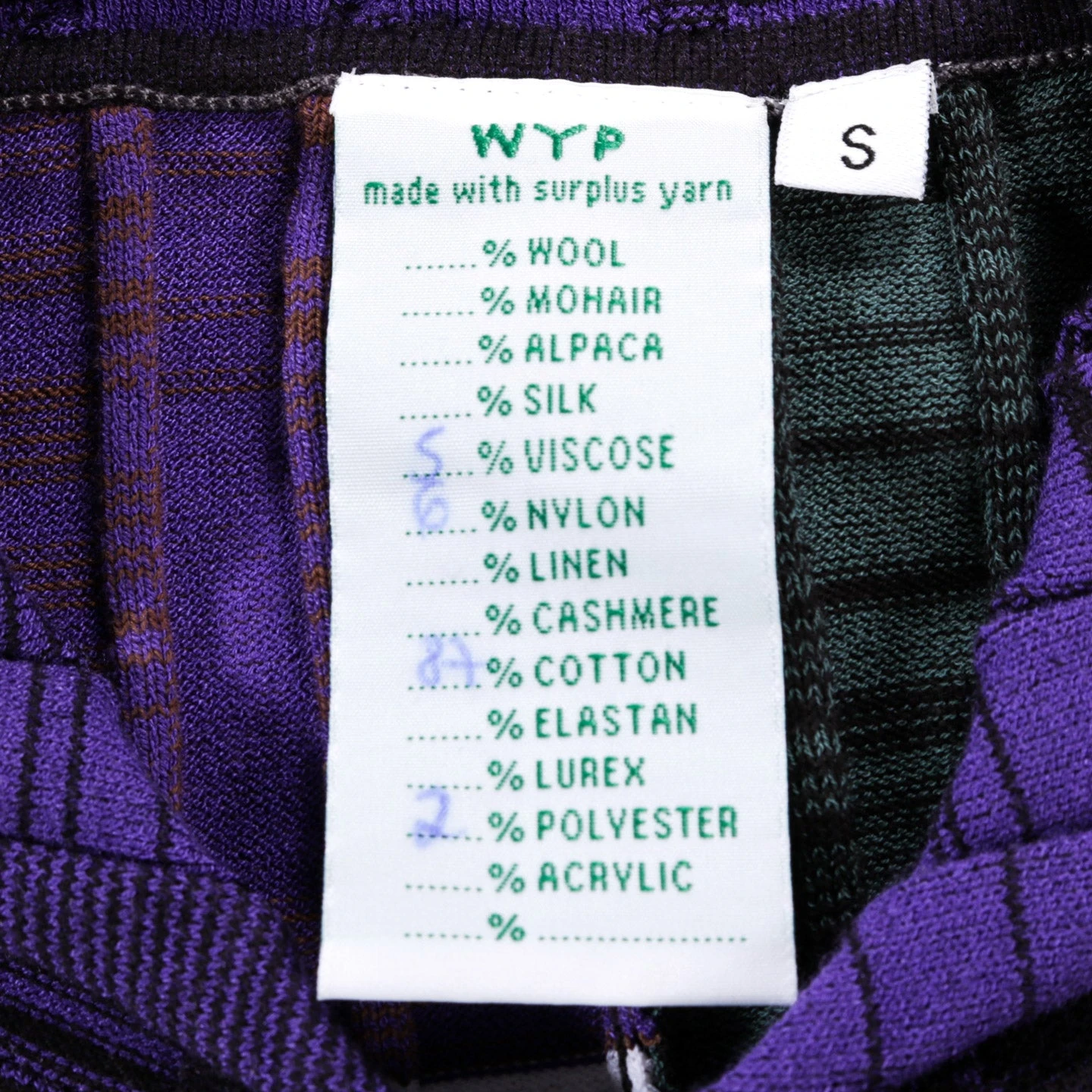 WASTE YARN PROJECT BIG RIBS LUKA SHIRT DARK MELANGE STRIPES - S (A) 8 WASTE YARN PROJECT BIG RIBS LUKA SHIRT DARK MELANGE STRIPES - S (A) - Image 8