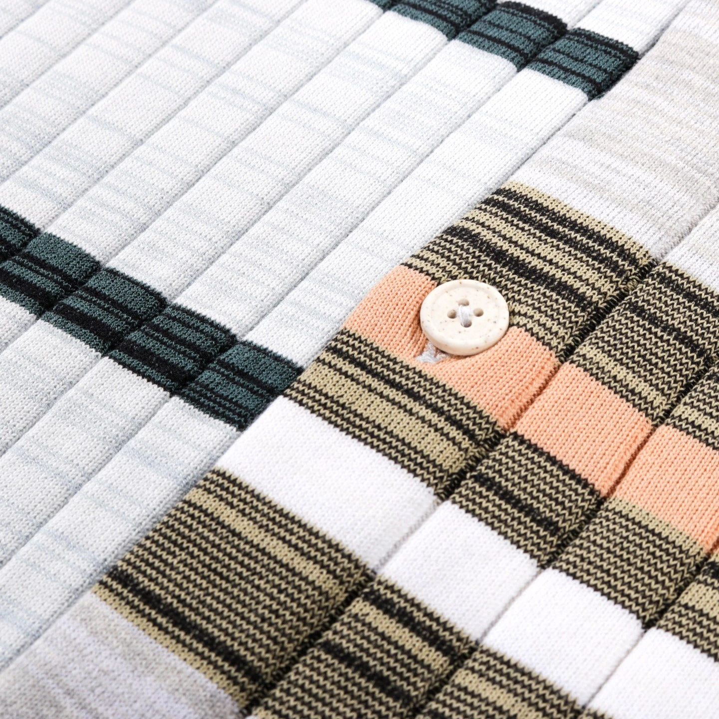 WASTE YARN PROJECT BIG RIBS LUKA SHIRT LIGHT MELANGE STRIPES - M (B) 4 WASTE YARN PROJECT BIG RIBS LUKA SHIRT LIGHT MELANGE STRIPES - M (B) - Image 4