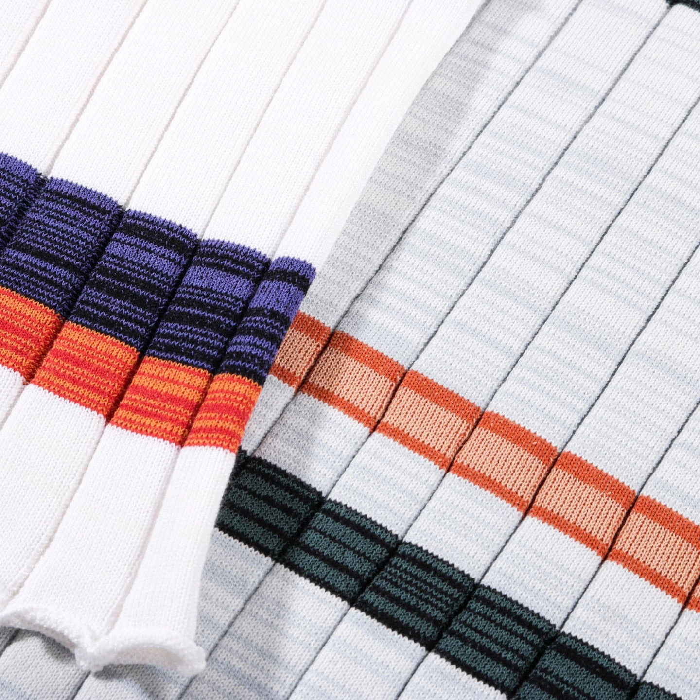 WASTE YARN PROJECT BIG RIBS LUKA SHIRT LIGHT MELANGE STRIPES - M (B) 6 WASTE YARN PROJECT BIG RIBS LUKA SHIRT LIGHT MELANGE STRIPES - M (B) - Image 6