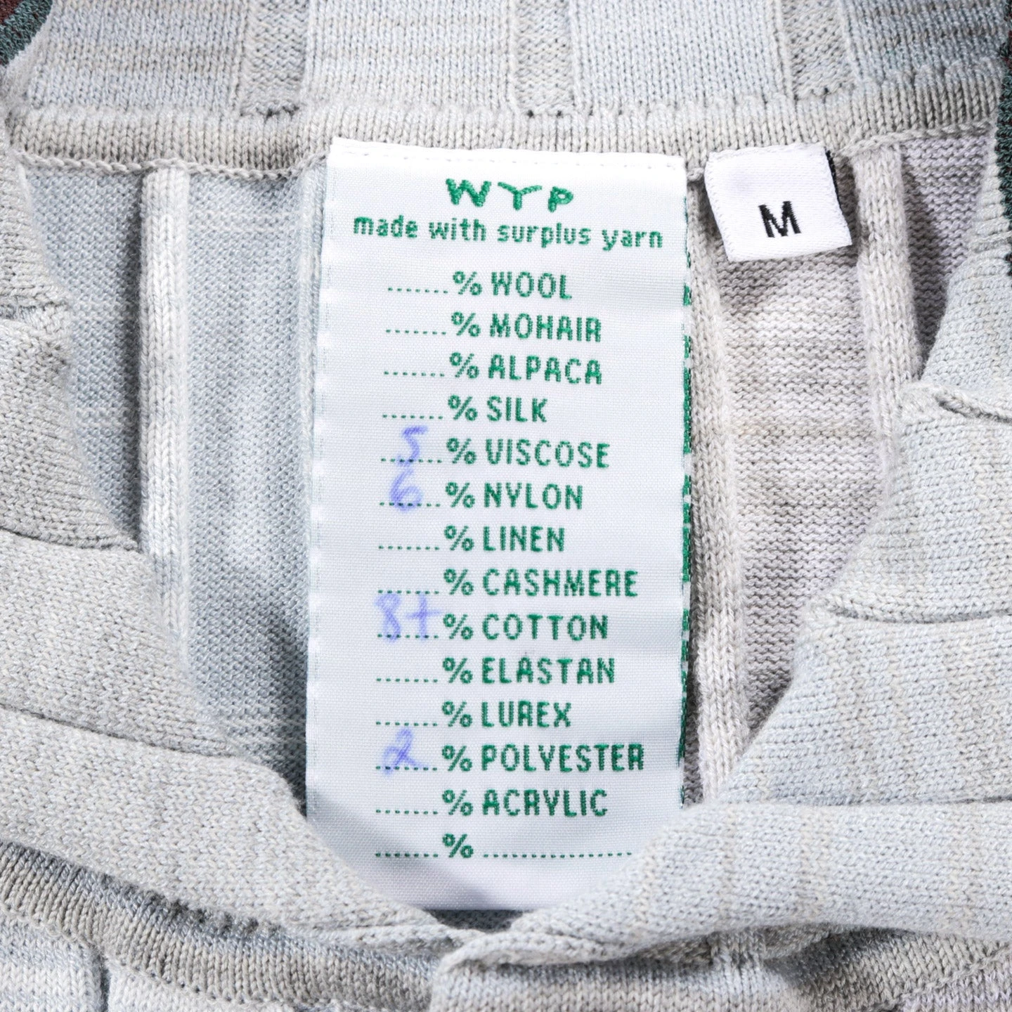 WASTE YARN PROJECT BIG RIBS LUKA SHIRT LIGHT MELANGE STRIPES - M (B) 8 WASTE YARN PROJECT BIG RIBS LUKA SHIRT LIGHT MELANGE STRIPES - M (B) - Image 8