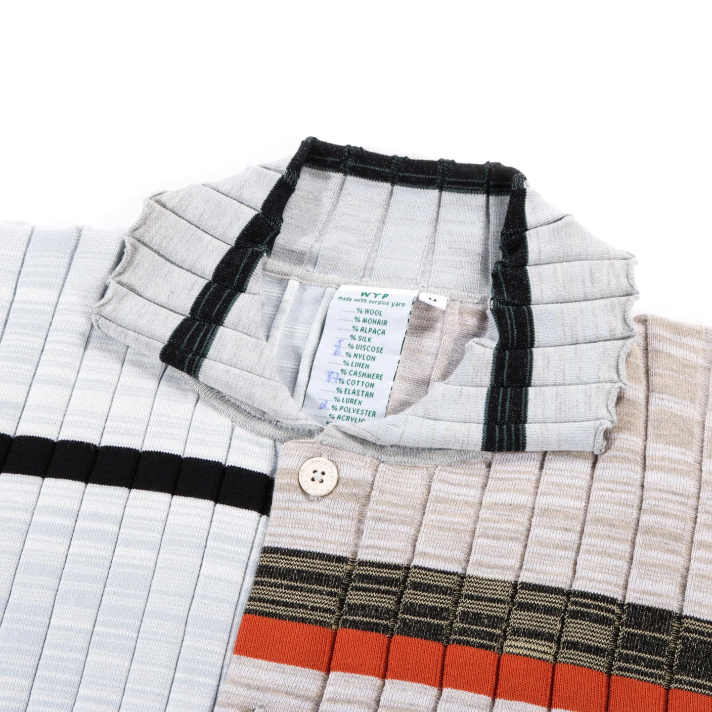 WASTE YARN PROJECT BIG RIBS LUKA SHIRT LIGHT MELANGE STRIPES - M (C) 3 WASTE YARN PROJECT BIG RIBS LUKA SHIRT LIGHT MELANGE STRIPES - M (C) - Image 3