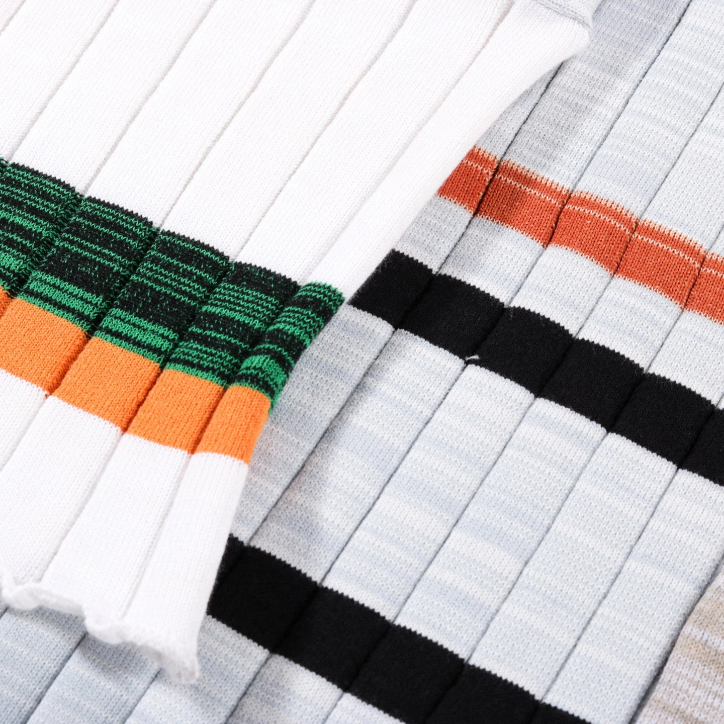 WASTE YARN PROJECT BIG RIBS LUKA SHIRT LIGHT MELANGE STRIPES - M (C) 6 WASTE YARN PROJECT BIG RIBS LUKA SHIRT LIGHT MELANGE STRIPES - M (C) - Image 6