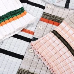 WASTE YARN PROJECT BIG RIBS LUKA SHIRT LIGHT MELANGE STRIPES - M (C) 15 WASTE YARN PROJECT BIG RIBS LUKA SHIRT LIGHT MELANGE STRIPES - M (C) -N.HOOLYWOOD Shop wyp96